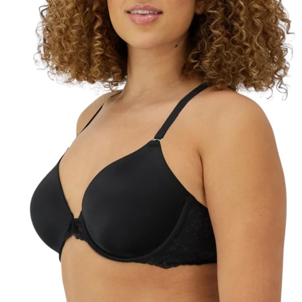 NWT Maidenform T-Shirt One Fab Fit Lace T-Back Front Closure Underwire 38DD - Picture 2 of 9